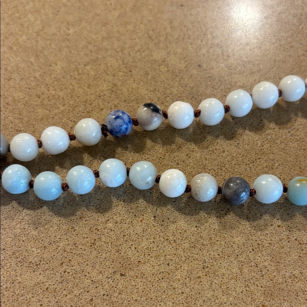 Altar’d State Amazonite natural stone Beaded necklace, 56”